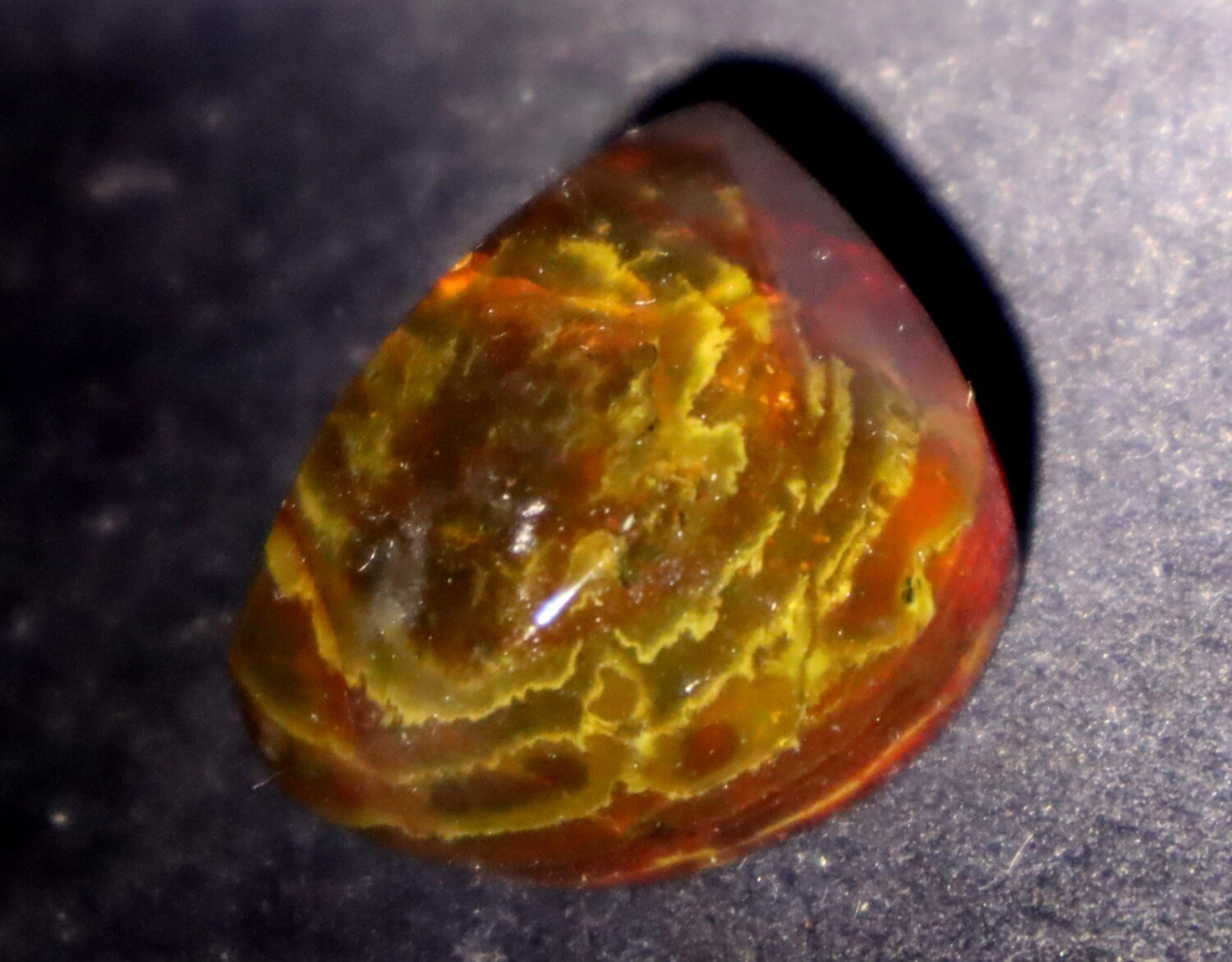 Excellent Natural Dominican Translucent Orange Green Amber Polished Stone 26mm – photo 7