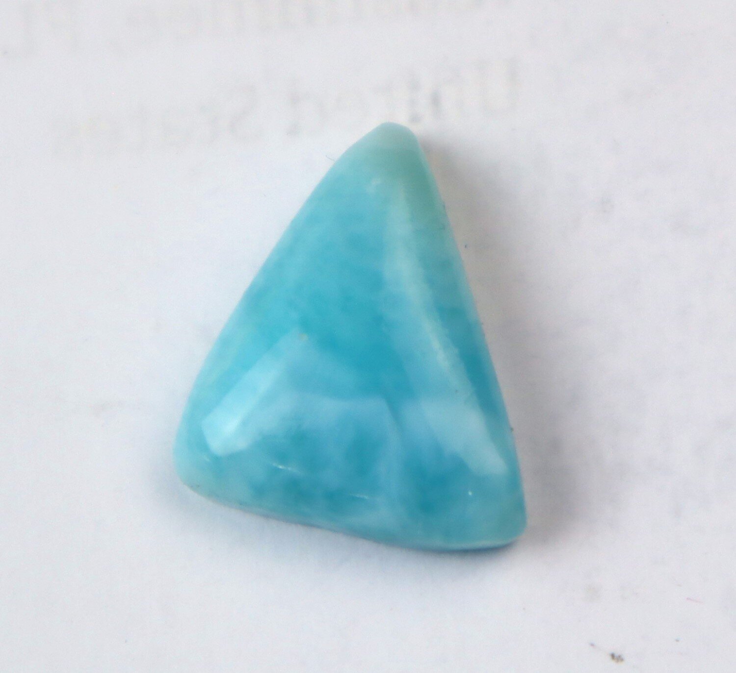Exquisite Natural Sky Blue Larimar Triangular Cabochon 19mm – photo 5