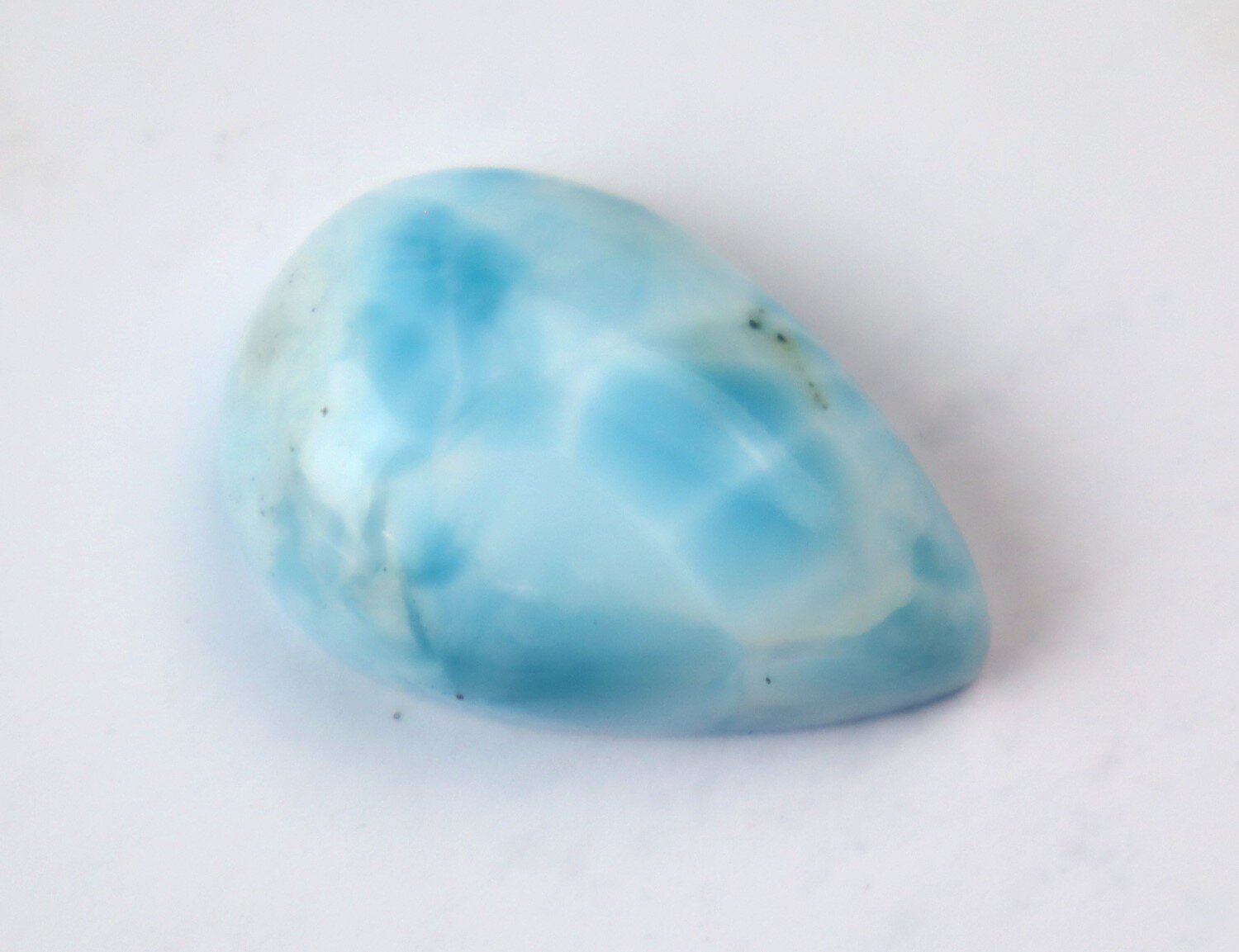 Lovely Natural Sky Blue Larimar Teardrop Cabochon 25mm – photo 5