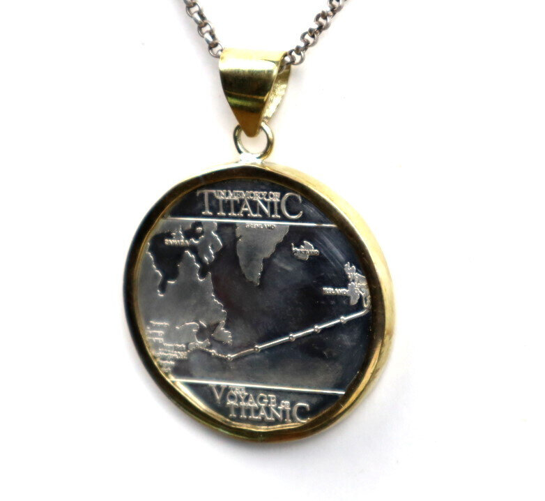 Titanic Sailing Route Pattern Commemorative Challenge Coin 41mm – photo 5