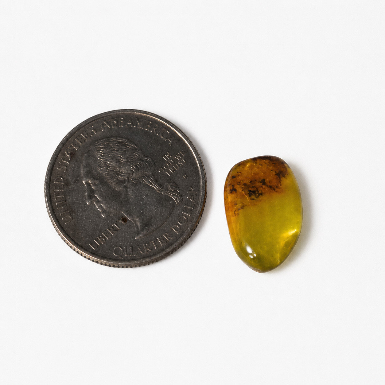 Beautiful Exquisite Blue Amber Polished Stone 17mm – photo 5