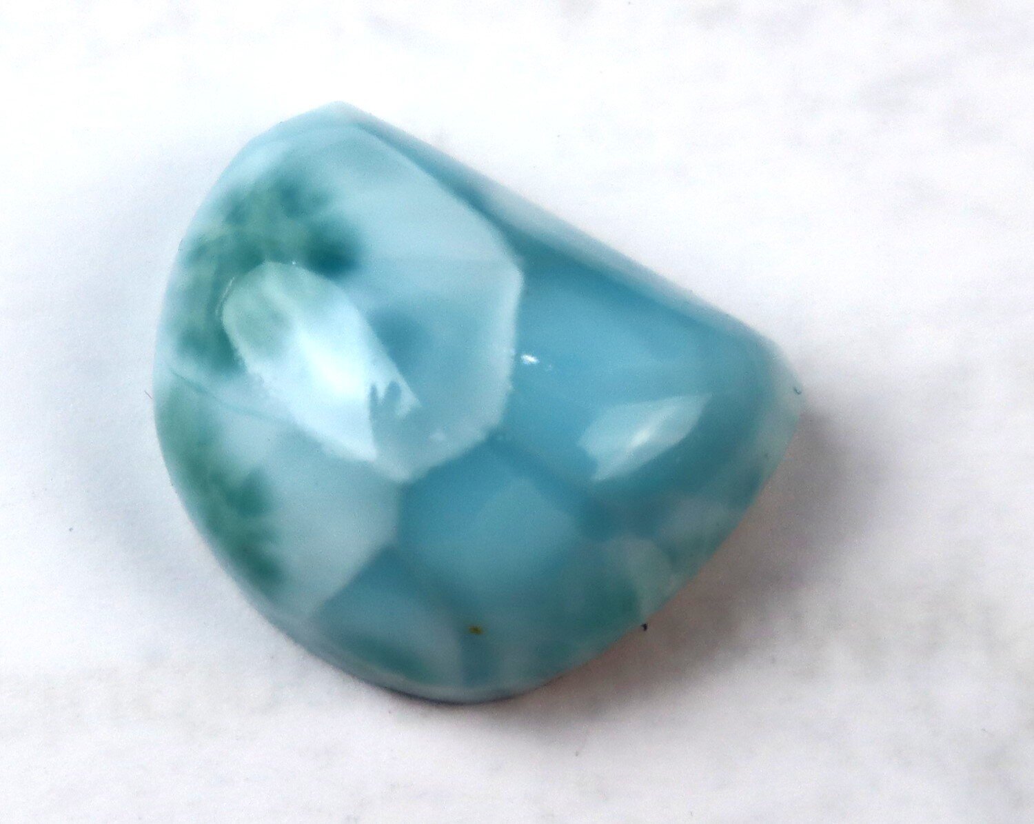 Beautiful Natural Deep Blue Larimar Cabochon 19mm – photo 7