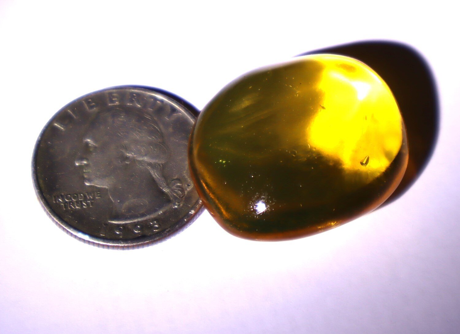 Natural Dominican Amber Polished Stone 5.3 grams 30mm – photo 9