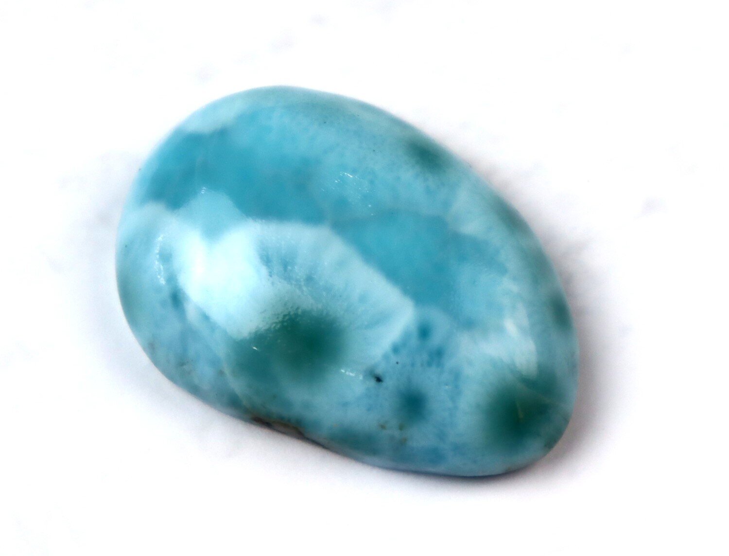 Charming Design Natural Deep Blue Larimar Cabochon 30mm – photo 7