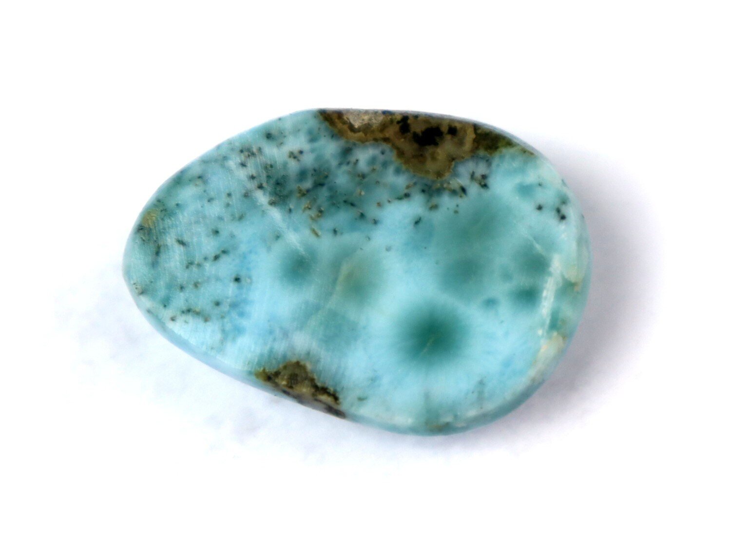 Charming Design Natural Deep Blue Larimar Cabochon 30mm – photo 8