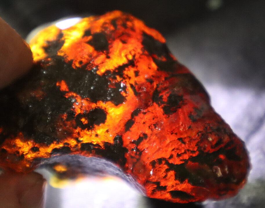 Beautiful Natural Dominican Clear Green Blue Amber Rough Specimen 66mm 67.2g – photo 10
