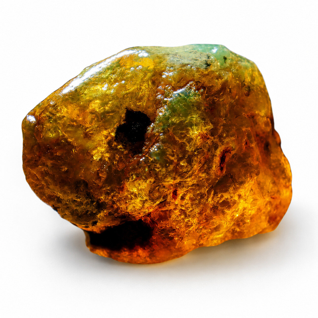 Exquisite Handcrafted Green Blue Dominican Amber Rough Specimen Chunk 61mm 53.4g – photo 12