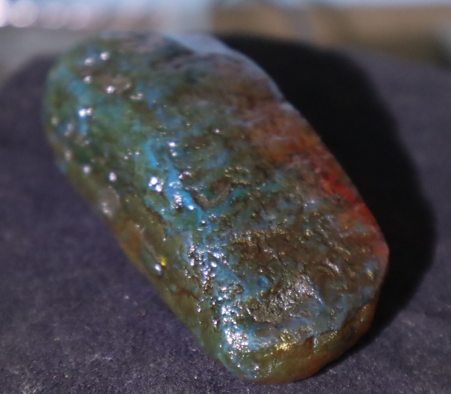 Outstanding Natural Dominican Clear Green Blue Amber Rough Specimen 76mm 52g – photo 13