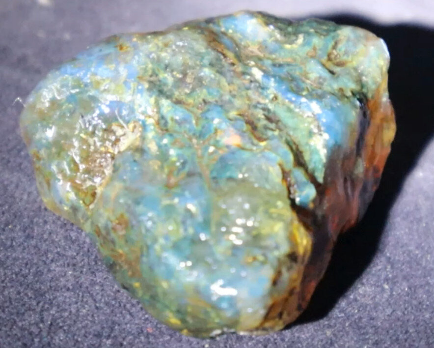 Beautiful Natural Dominican Clear Green Blue Amber Rough Specimen 53mm 31g – photo 7