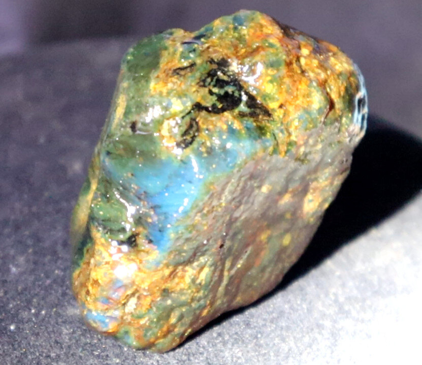 Beautiful Natural Dominican Clear Green Blue Amber Rough Specimen 53mm 37g – photo 3