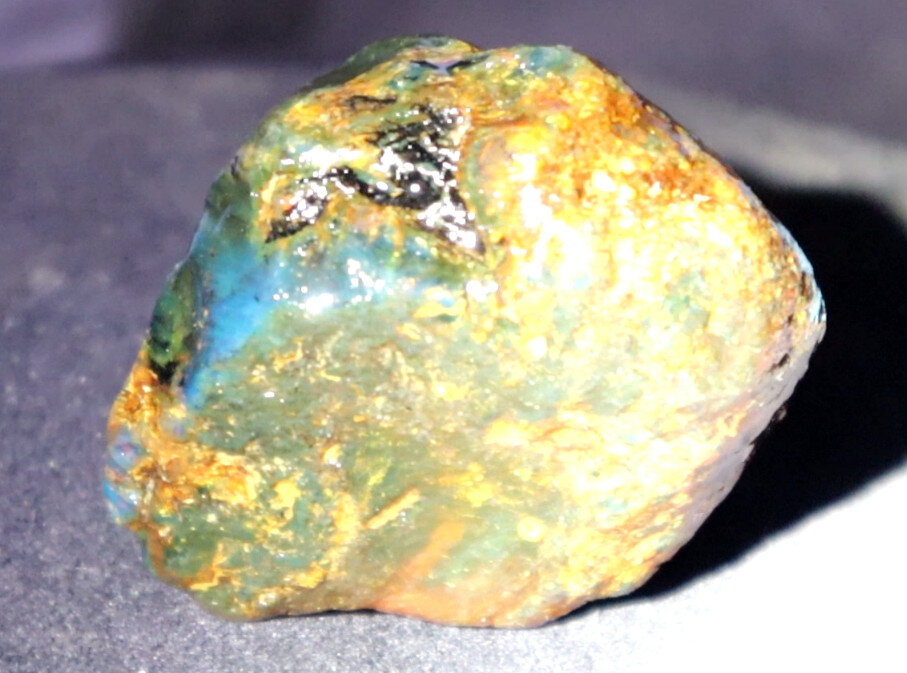 Beautiful Natural Dominican Clear Green Blue Amber Rough Specimen 53mm 37g – photo 13