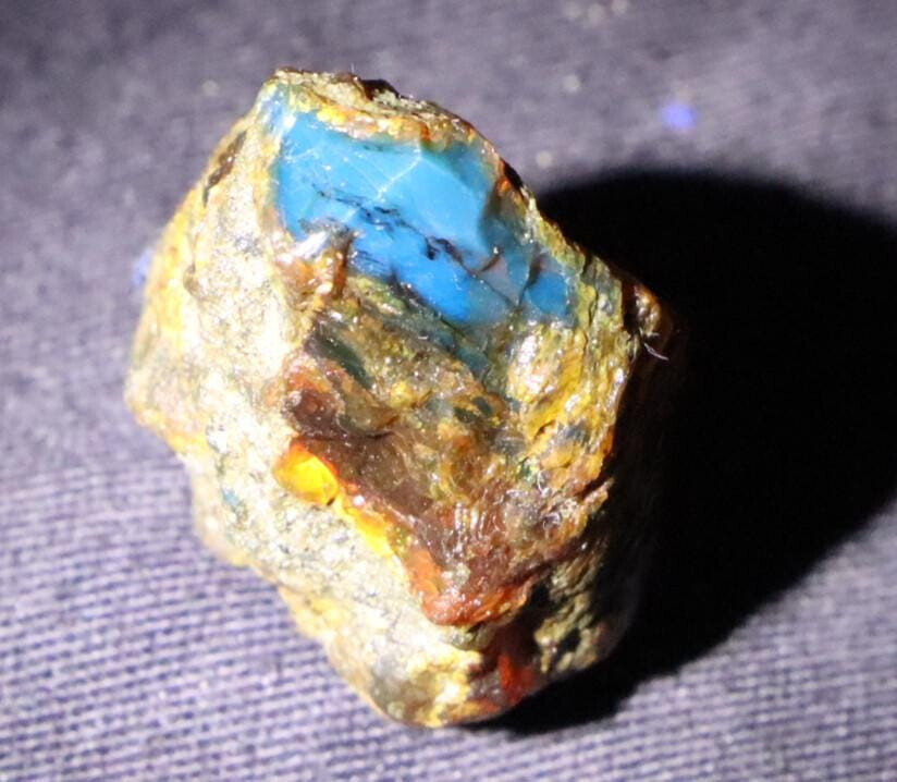 Exquisite Natural Dominican Clear Sky Blue Amber Rough Specimen 34mm 7.5g – photo 7