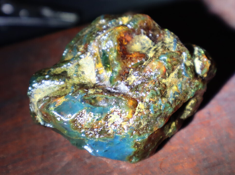 Exquisite Natural Dominican Clear Sky Blue Amber Rough Specimen 56mm 27.4g – photo 5
