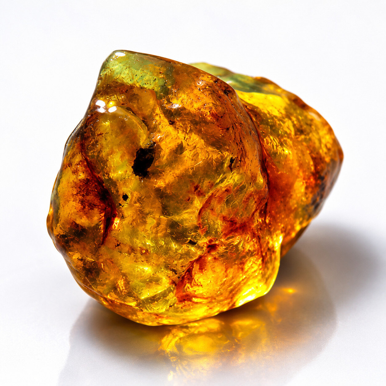 Authentic Green Blue Dominican Amber Rough Specimen Chunk 51mm 24.2g – photo 6