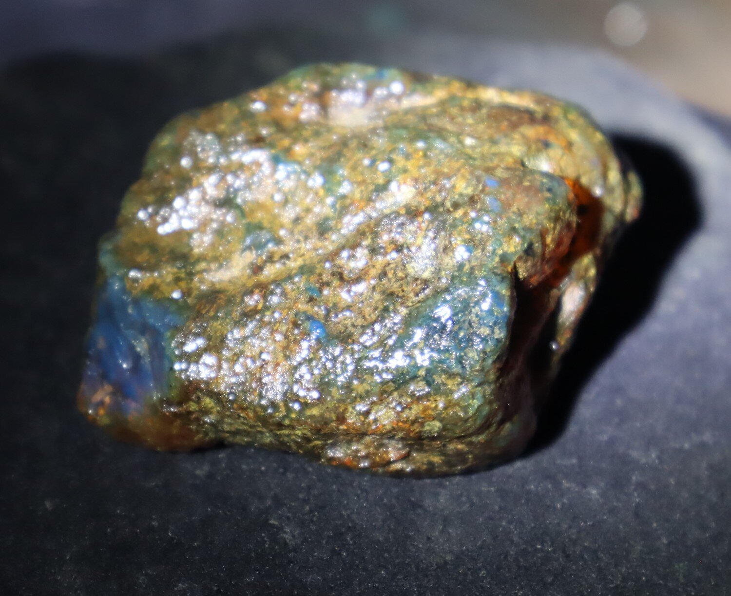 Outstanding Natural Dominican Clear Ocean Blue Amber Rough Specimen 60mm 33.6g – photo 7