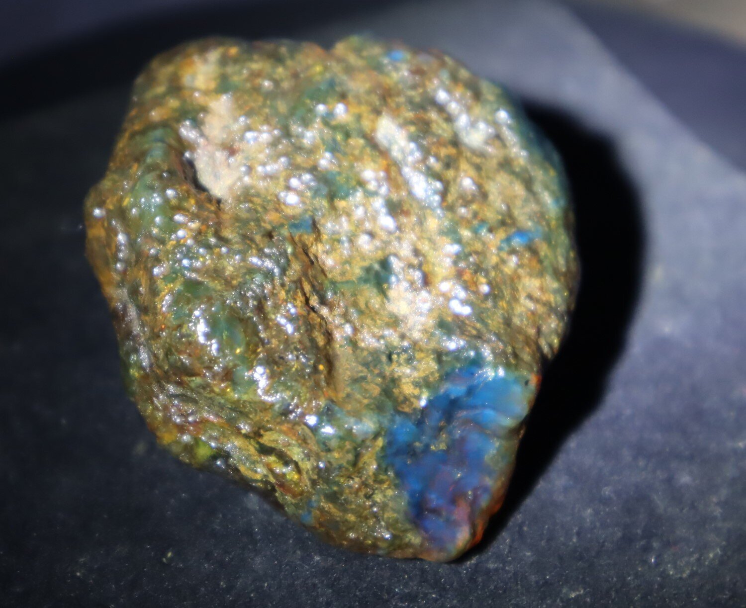 Outstanding Natural Dominican Clear Ocean Blue Amber Rough Specimen 60mm 33.6g – photo 4