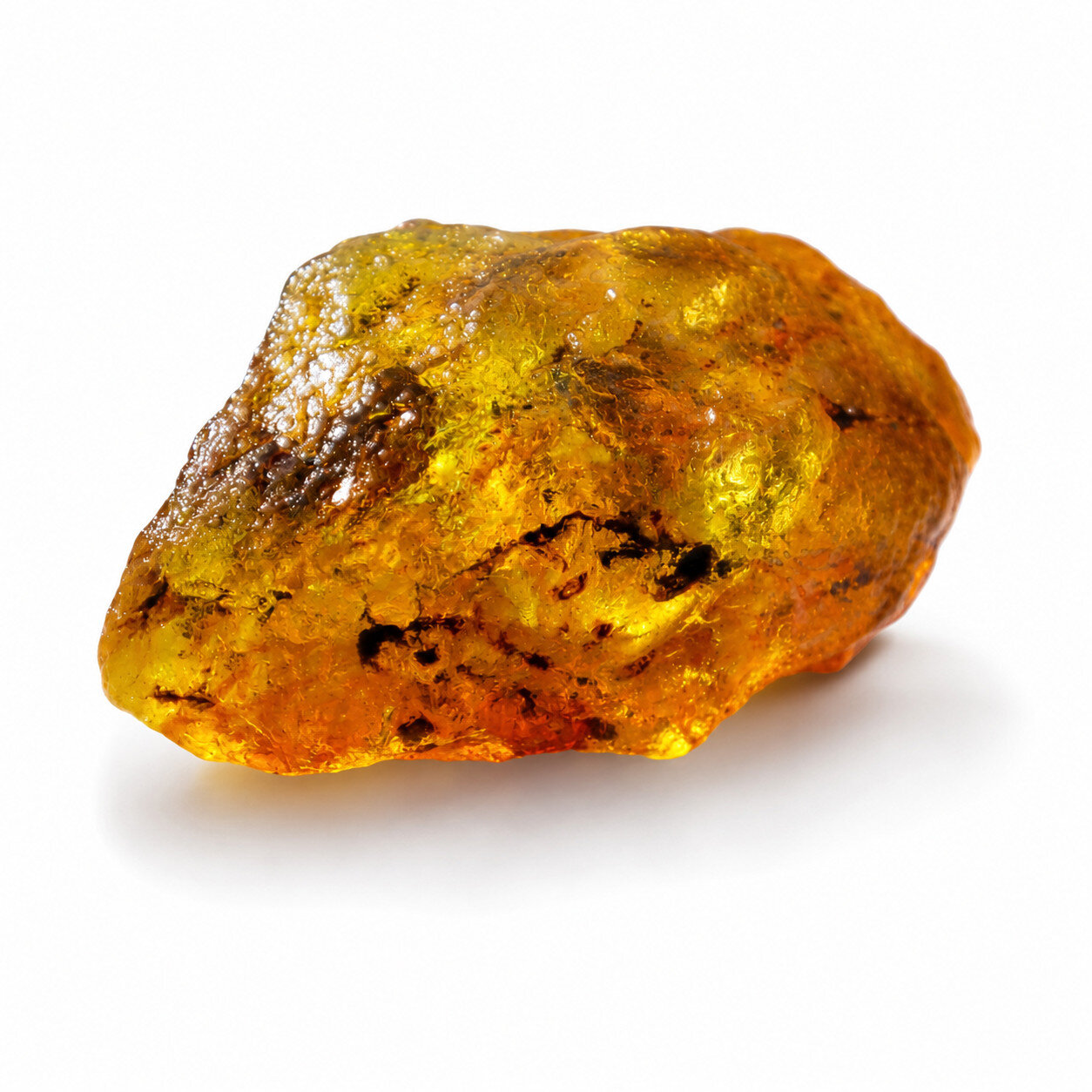 Authentic Beautiful Yellow Blue Amber Rough Specimen Chunk 75mm 47.2g – photo 4
