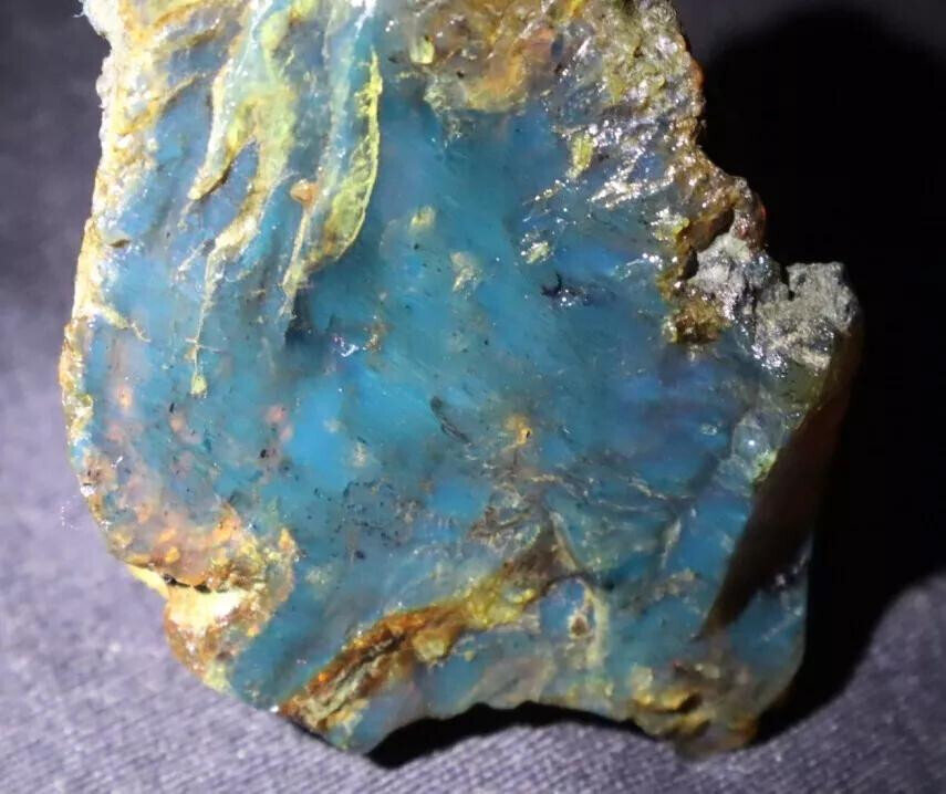 Exquisite Natural Dominican Clear Sky Blue Amber Rough Specimen 60mm 31g – photo 10