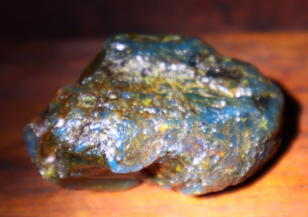Outstanding Natural Dominican Clear Sky Blue Amber Rough Specimen 53mm 23.4g – photo 6