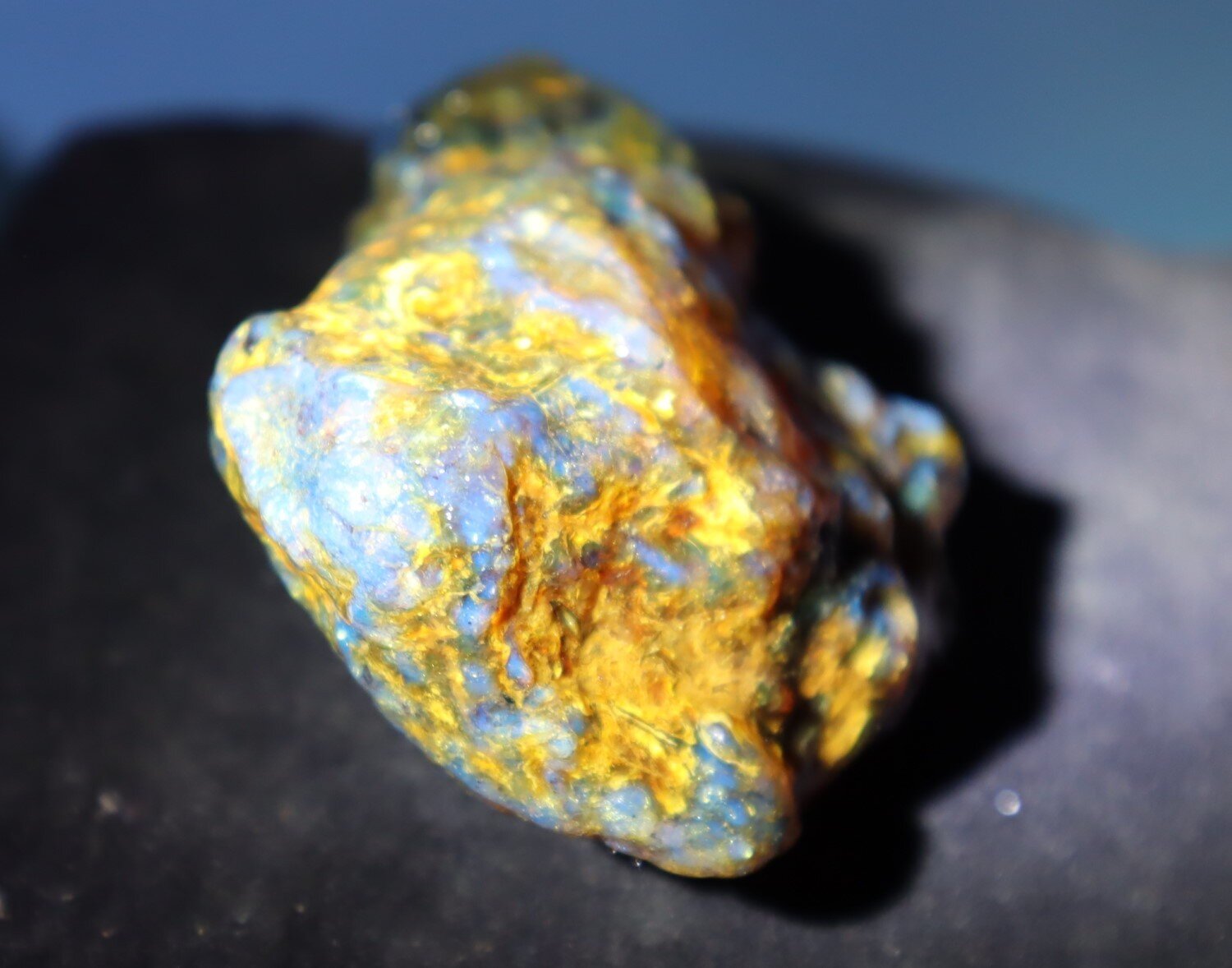 Exquisite Natural Dominican Clear Green Blue Amber Rough Specimen 75mm 57g – photo 4