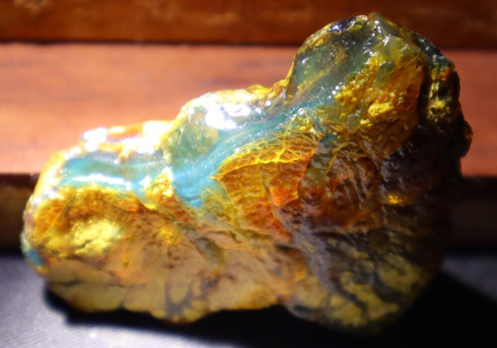 Natural Dominican Clear Green Blue Amber Rough Specimen 65mm 20g – photo 10