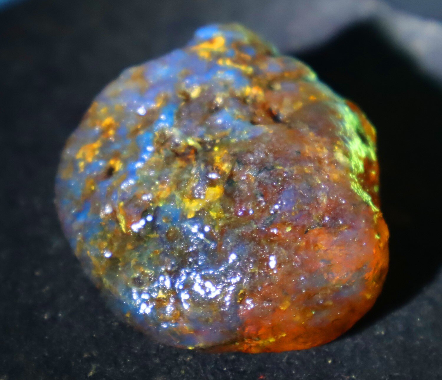 Lovely Natural Dominican Clear Green Blue Amber Rough Specimen 45mm 22g – photo 11