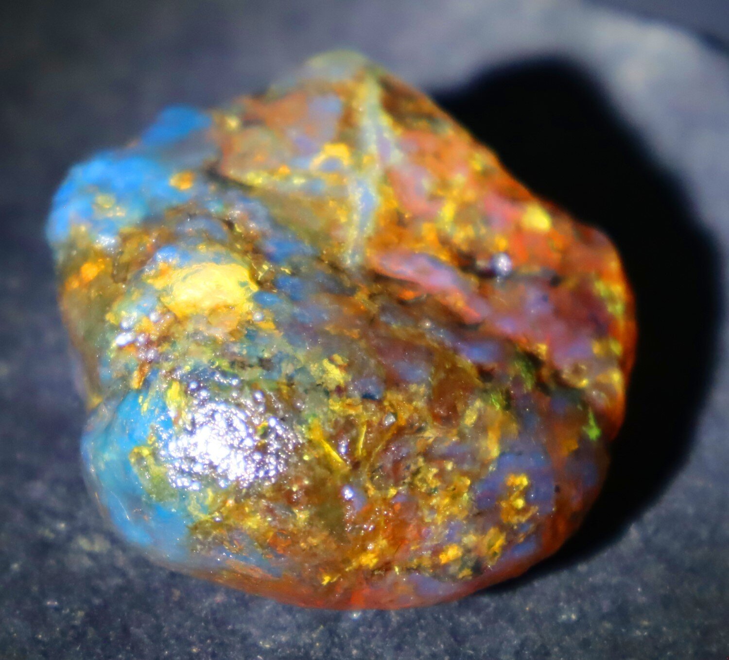 Lovely Natural Dominican Clear Green Blue Amber Rough Specimen 45mm 22g – photo 9