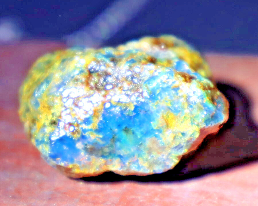 Beautiful Natural Dominican Translucent Sky Blue Amber Rough Specimen 31mm 10.1g – photo 5