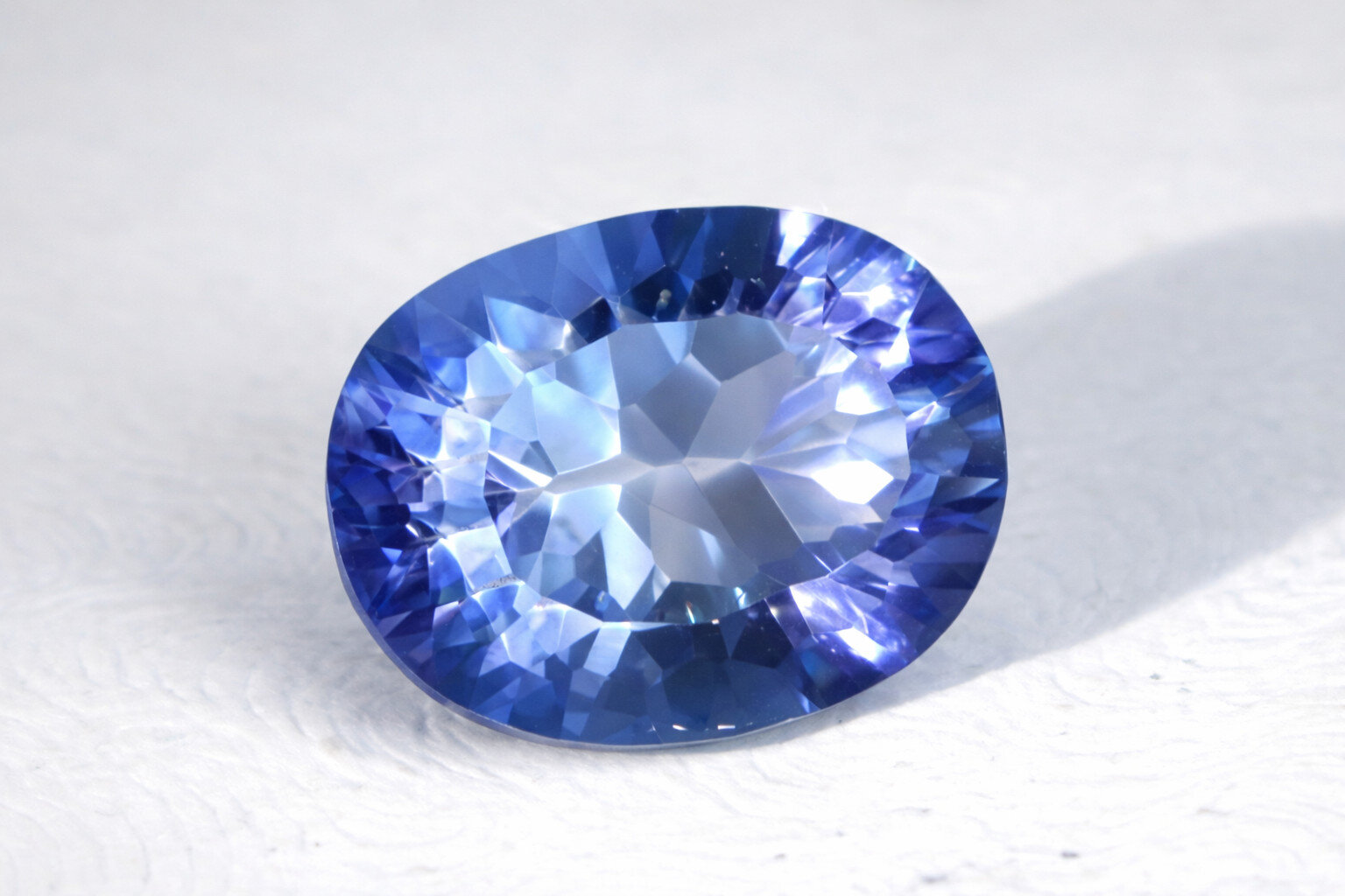 Impressive Faceted Clear Swiss Blue Topaz Stone 15x10x8mm 7.5CT