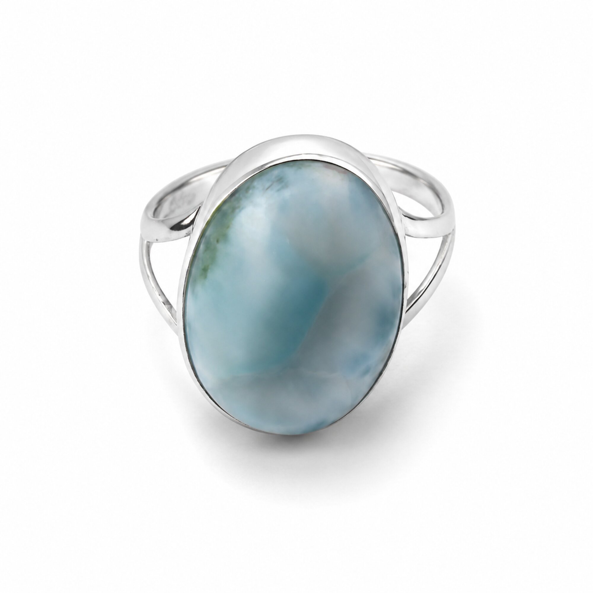 Boutique Collection Sky Blue Larimar 925 Sterling Silver Ring #8.75 – photo 2