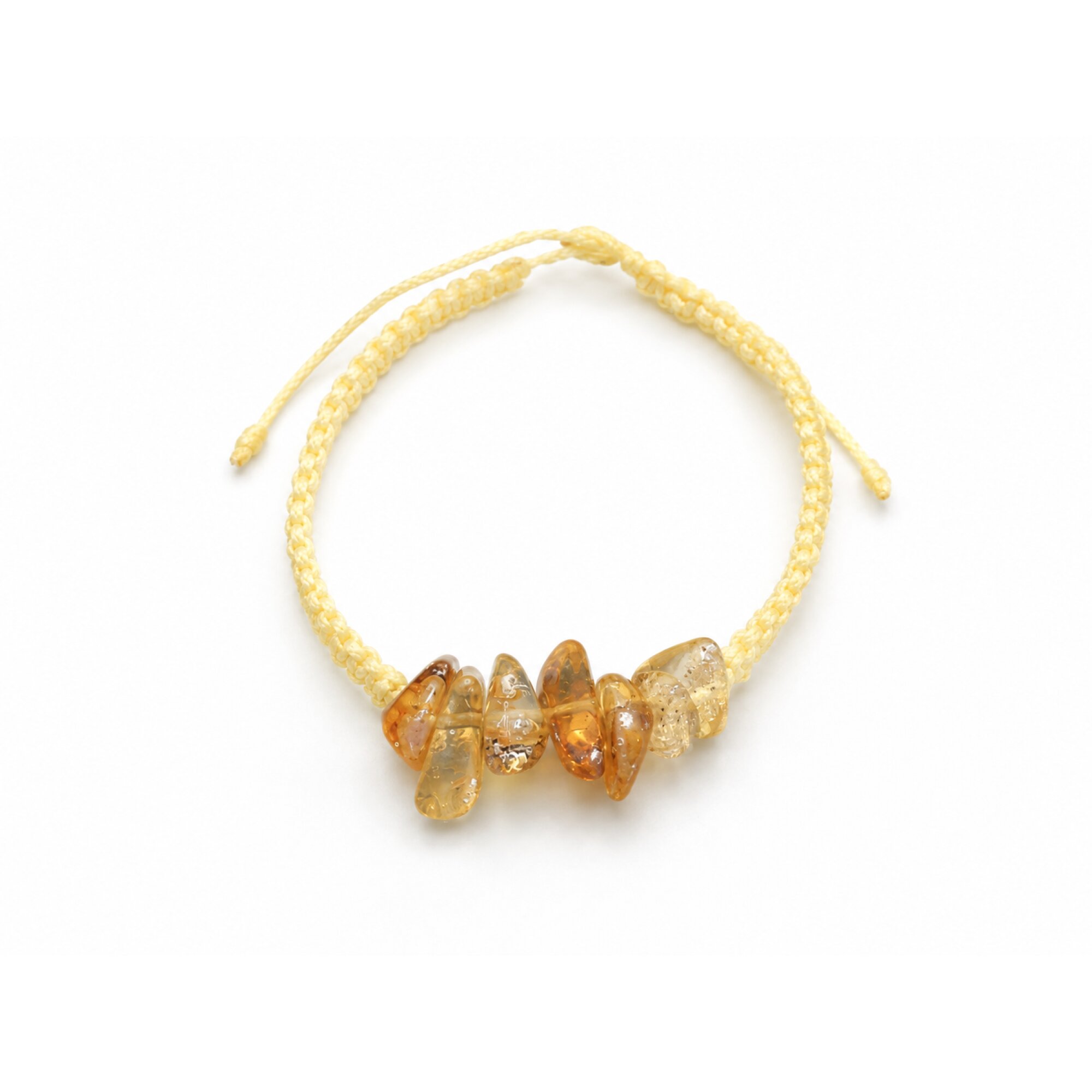 Authentic Clear Yellow Orange Dominican Amber Bracelet 27mm – photo 4