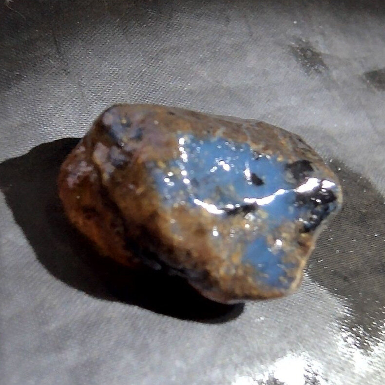 Authentic Clear Deep Blue Dominican Amber Stones 29mm 6.1g – photo 5