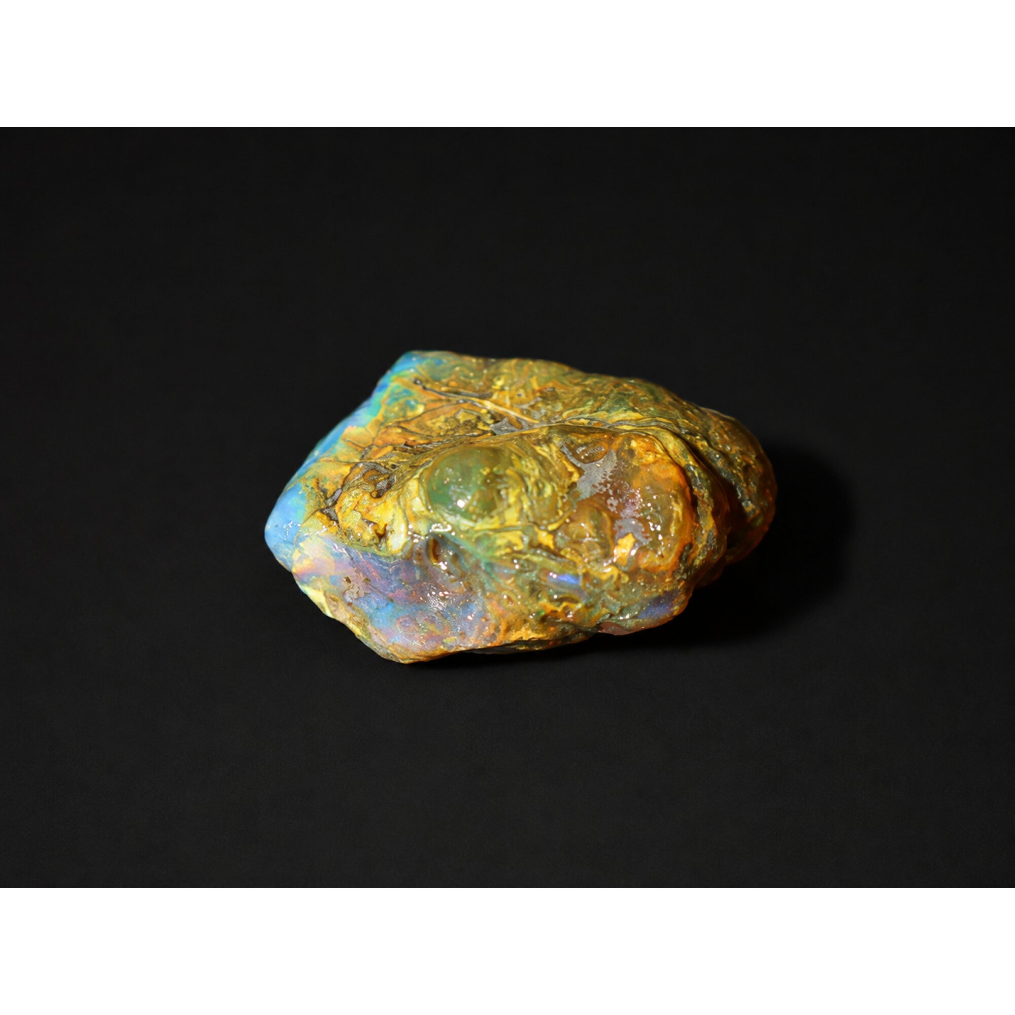 Rare Crystal Clear Sky Blue Dominican Amber Natural 30mm 4.2g – photo 8