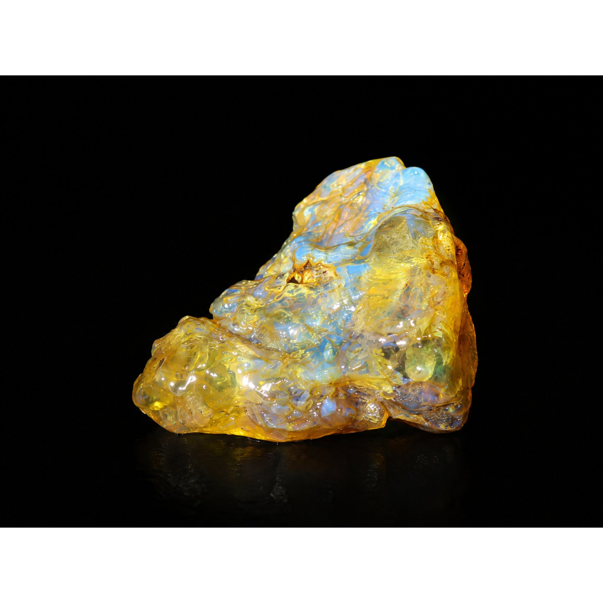 Raw Beauty Clear Sky Blue Dominican Amber Natural 45mm 15.5g – photo 5