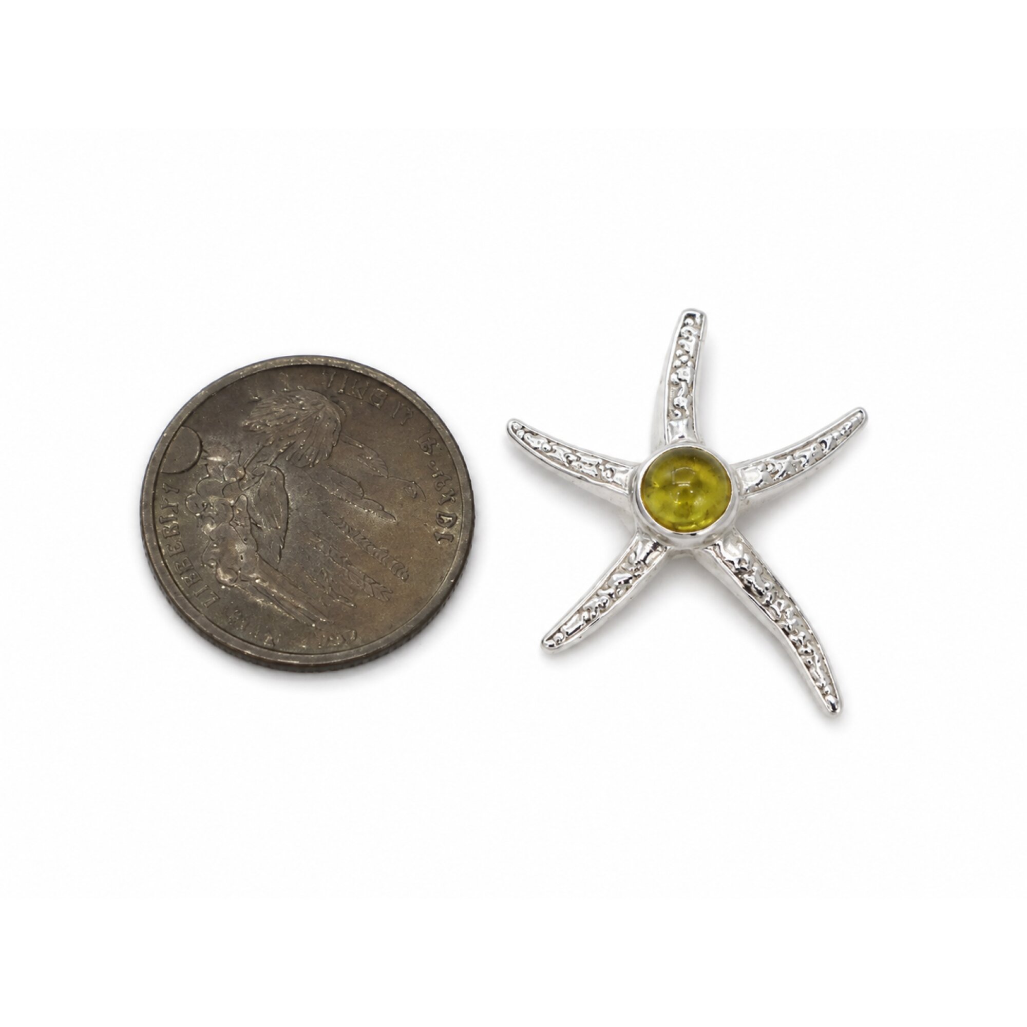 Timeless Island Style Clear Yellow Dominican Amber 925 Sterling Silver Pendant 32mm – photo 3