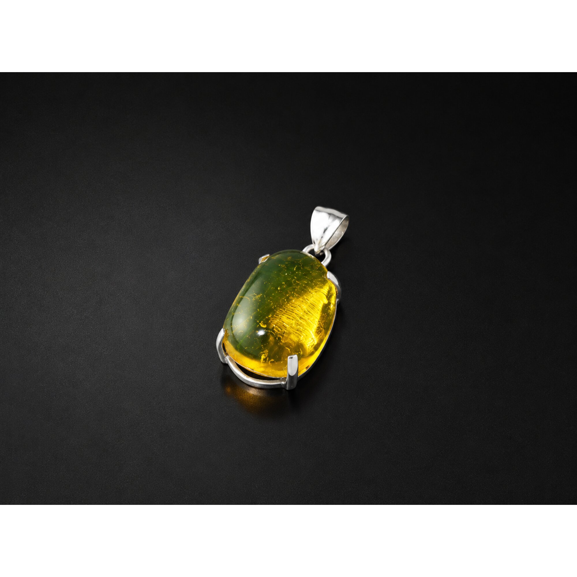 Handmade Clear Ant Dominican Amber 925 Sterling Silver Fossils 34mm 5.1g – photo 8