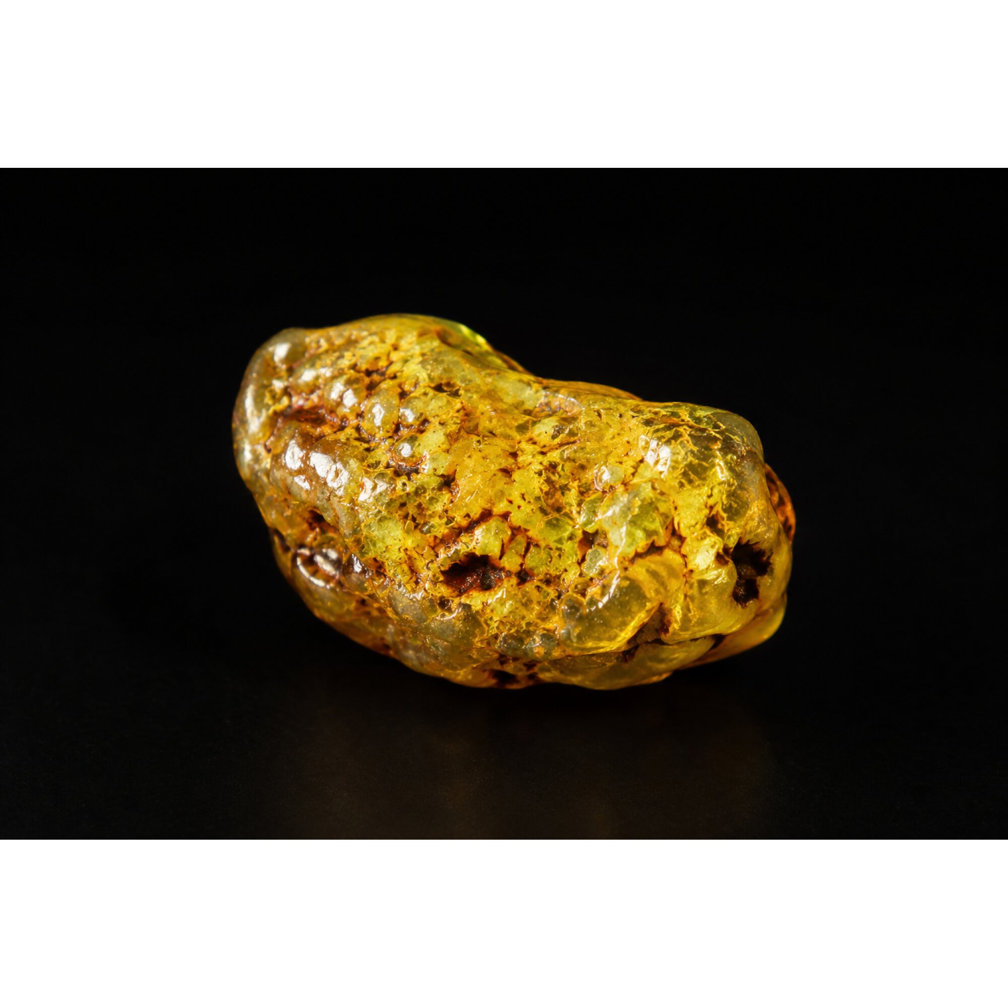 Clear orange yellow Natural Dominican Amber rough Specimen 47 mm – photo 8