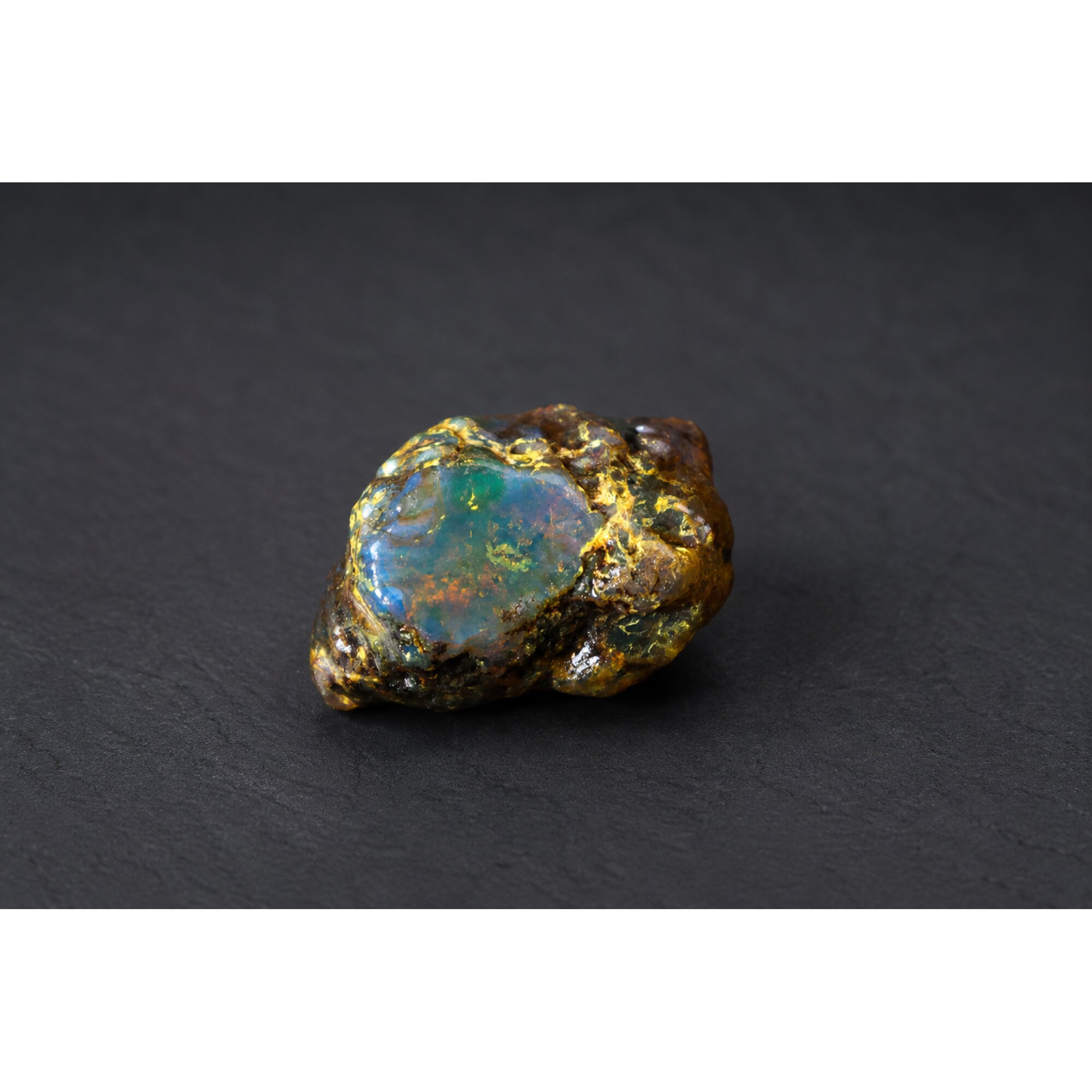 Clear blue Natural Dominican Amber rough Specimen 42 mm – photo 4