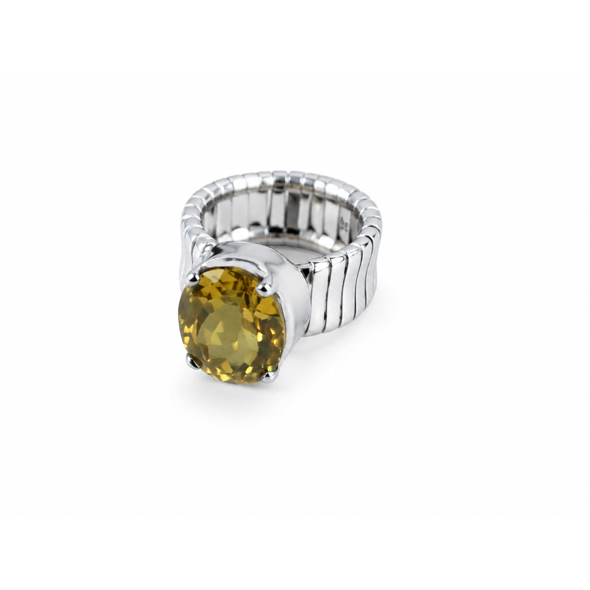 Clear light Brown Natural Madeira Citrine oval 925 Sterling Ring Size 5.50 – photo 6