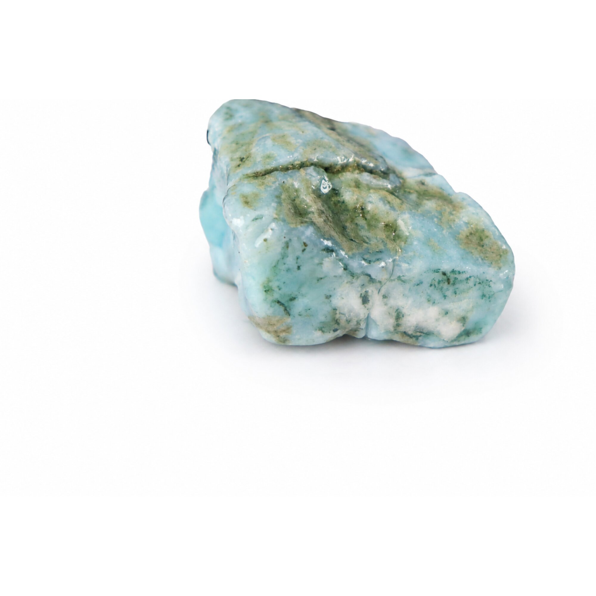 light blue Natural Dominican Larimar chunk Rough Specimen 40 mm – photo 8