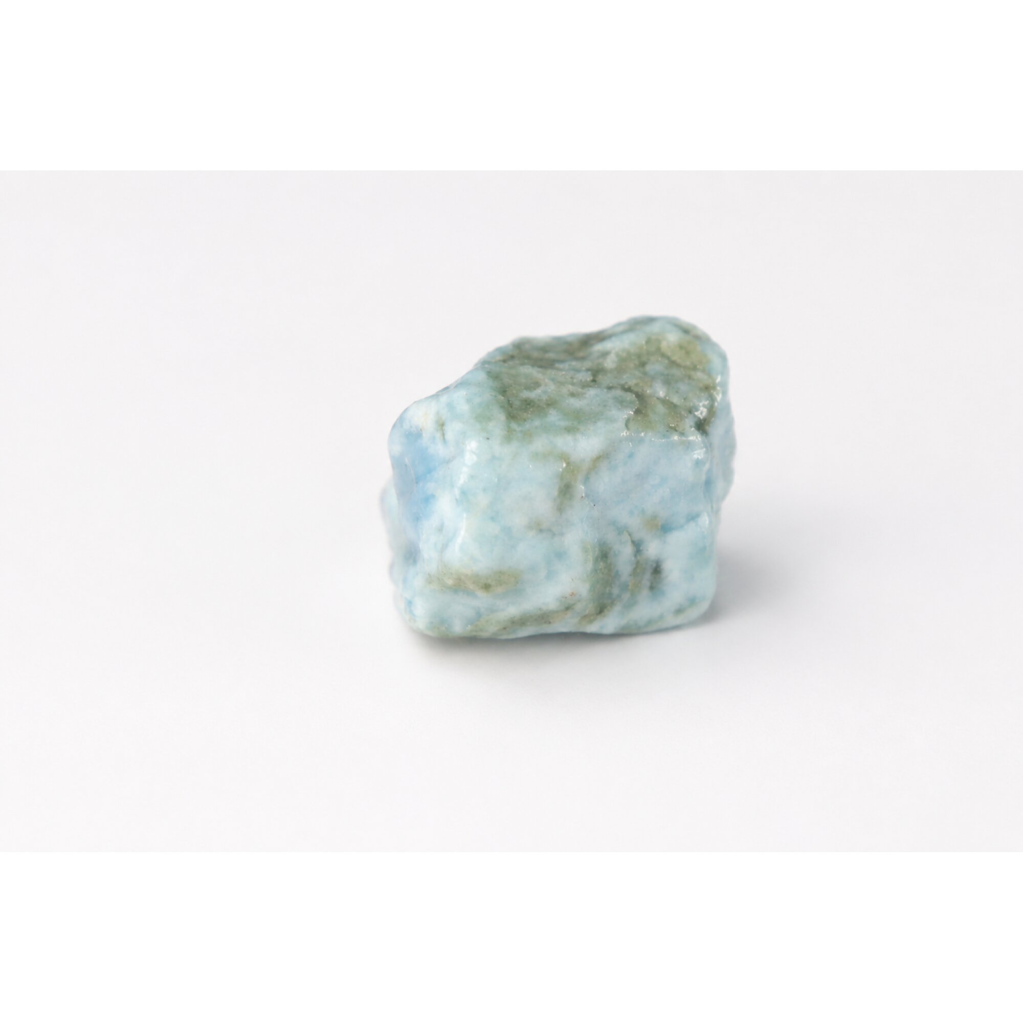 light blue Natural Dominican Larimar chunk Rough Specimen 30 mm – photo 3