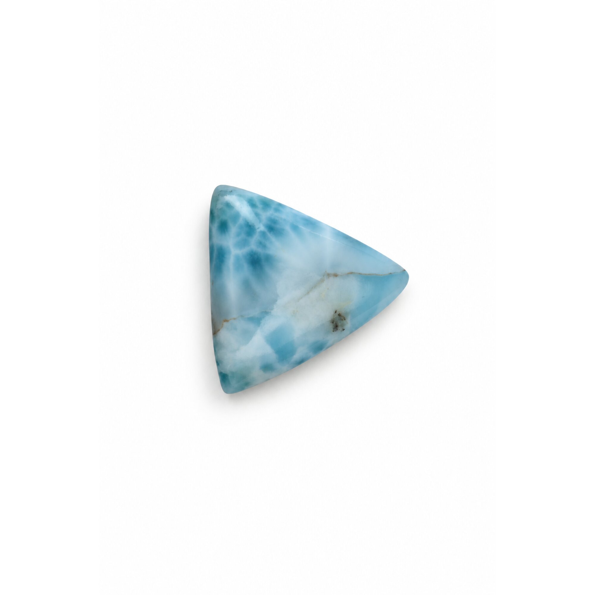 Genuine Handcrafted Natural Dominican Larimar Cabochon 27mm – photo 4