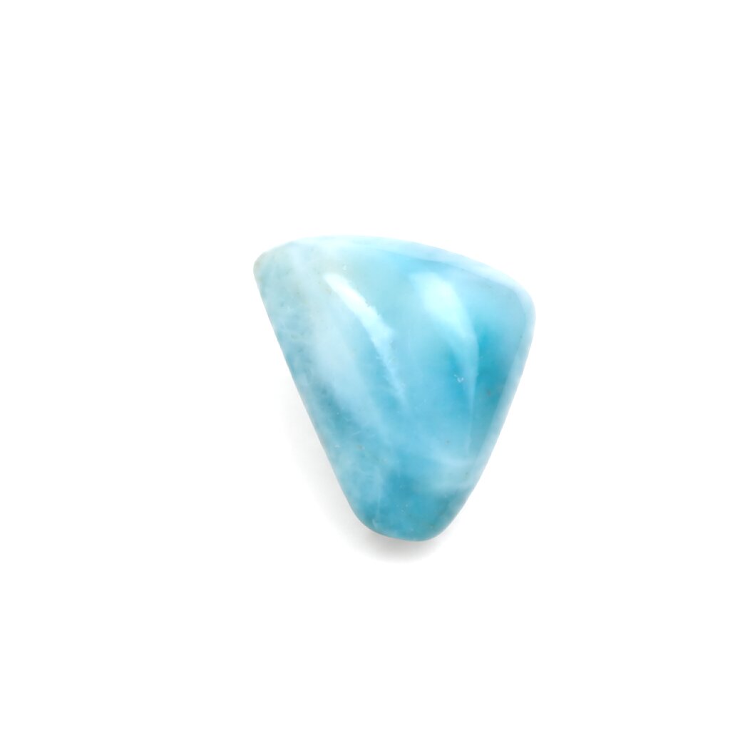 Genuine Handcrafted Polished: Natural Dominican Larimar Cabochon 21mm