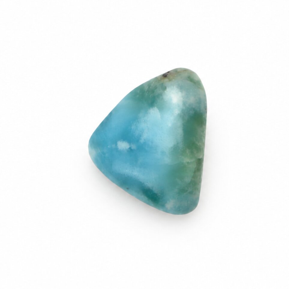 Genuine Handcrafted Polished: Natural Dominican Larimar Cabochon 20mm