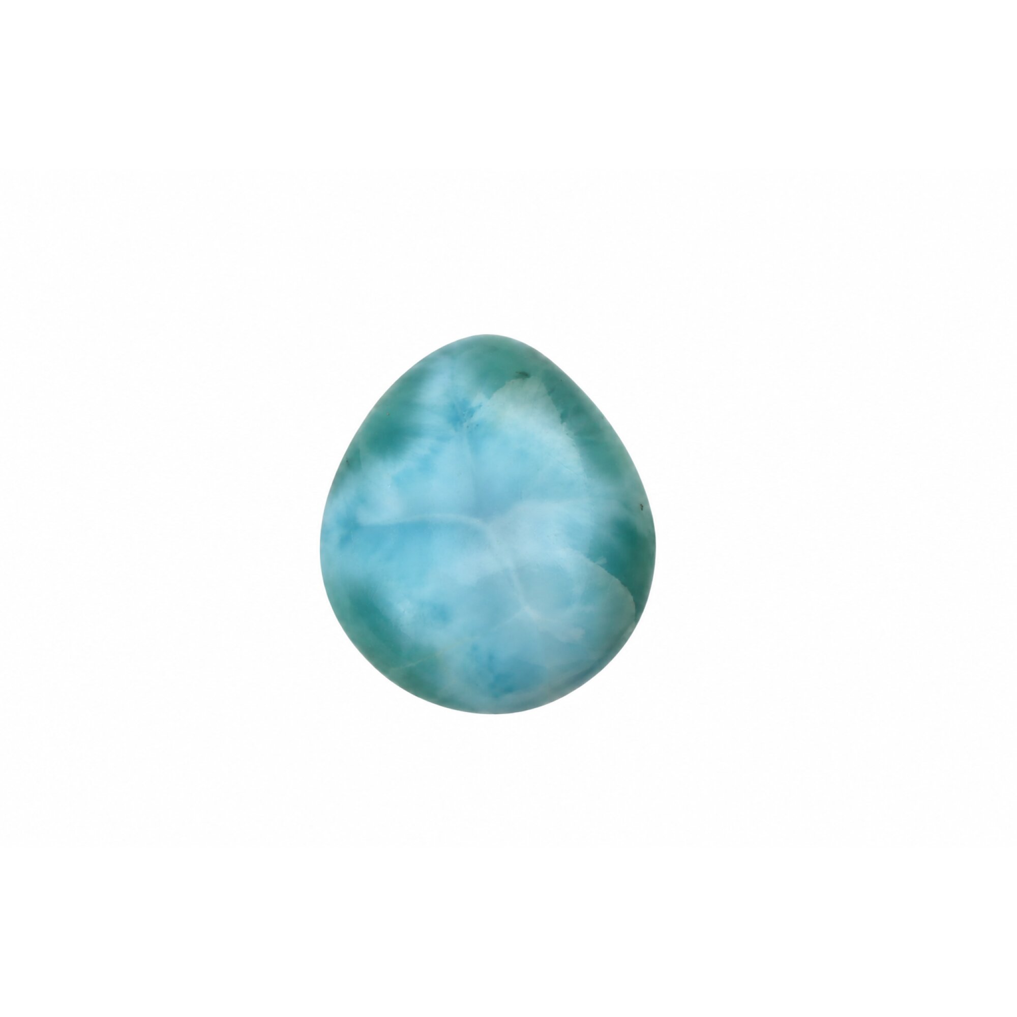 Handcrafted green blue larimar Polished 24mm – photo 3