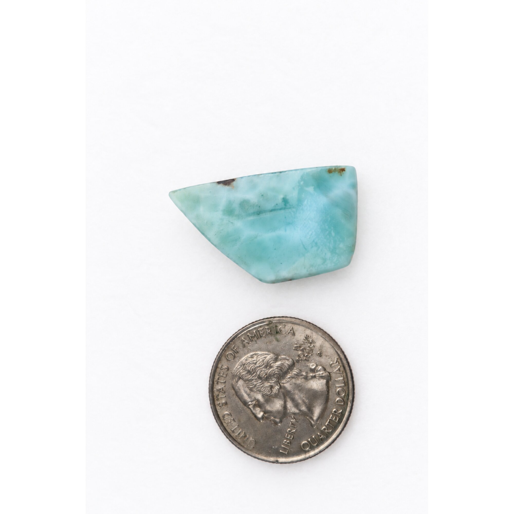 Artisan Made ocean blue larimar Polished 31mm – photo 2