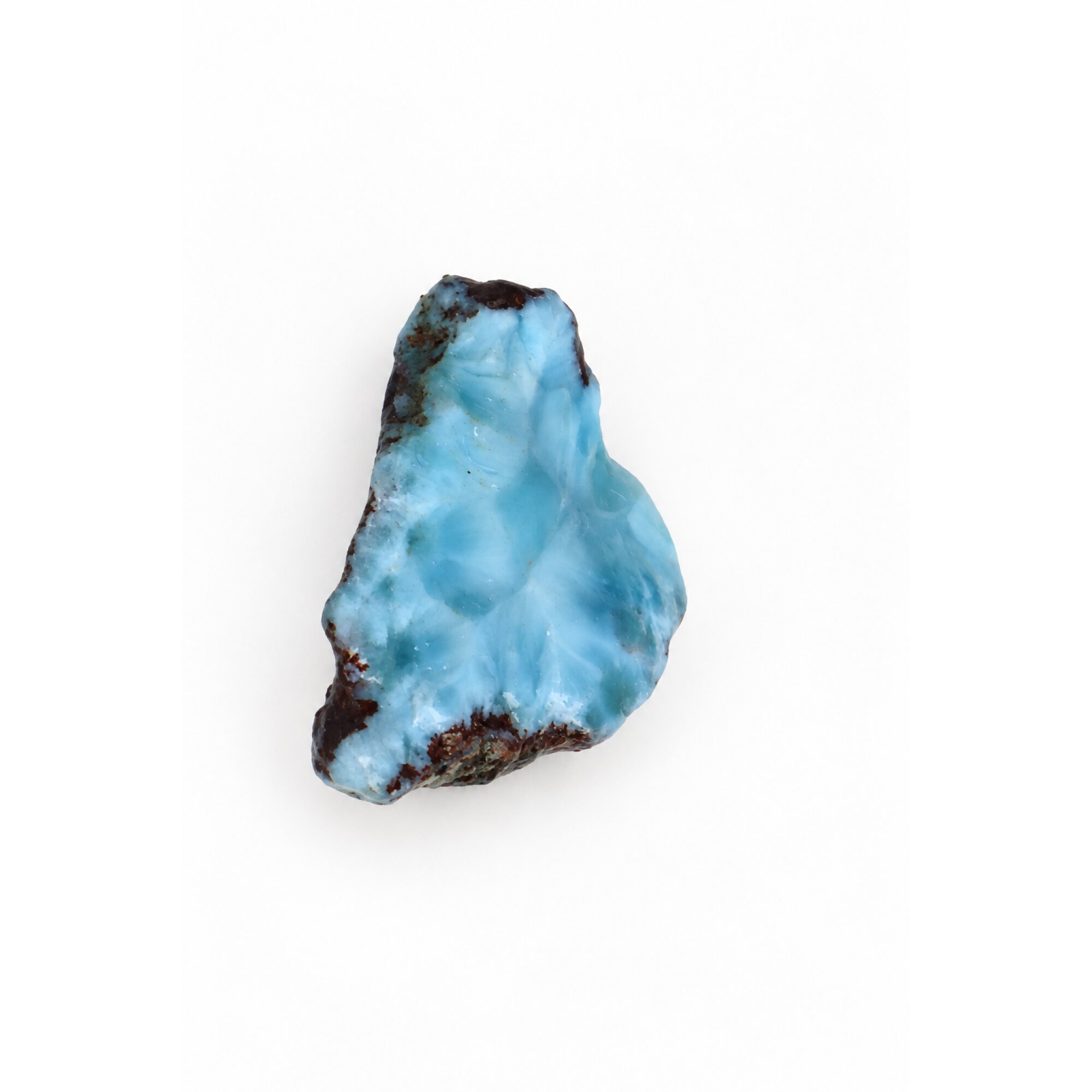 Organic beauty sky blue rough Dominican Larimar 43mm – photo 3