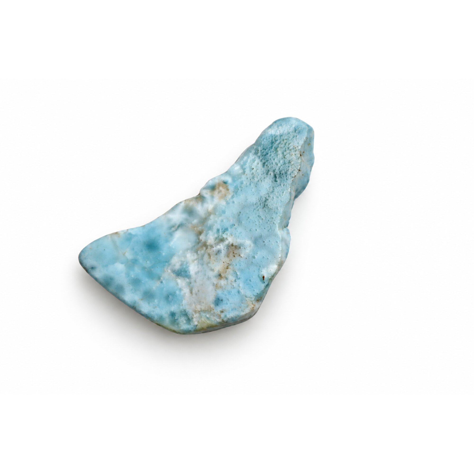 Untreated sky blue rough Dominican Larimar 76mm – photo 3