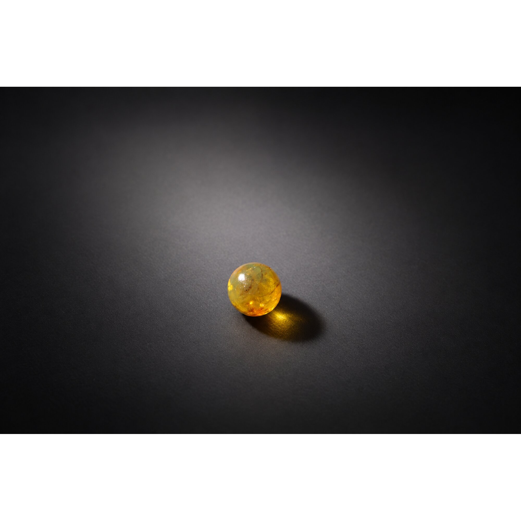Natural light blue Dominican amber sphere/ball 10.5mm – photo 2