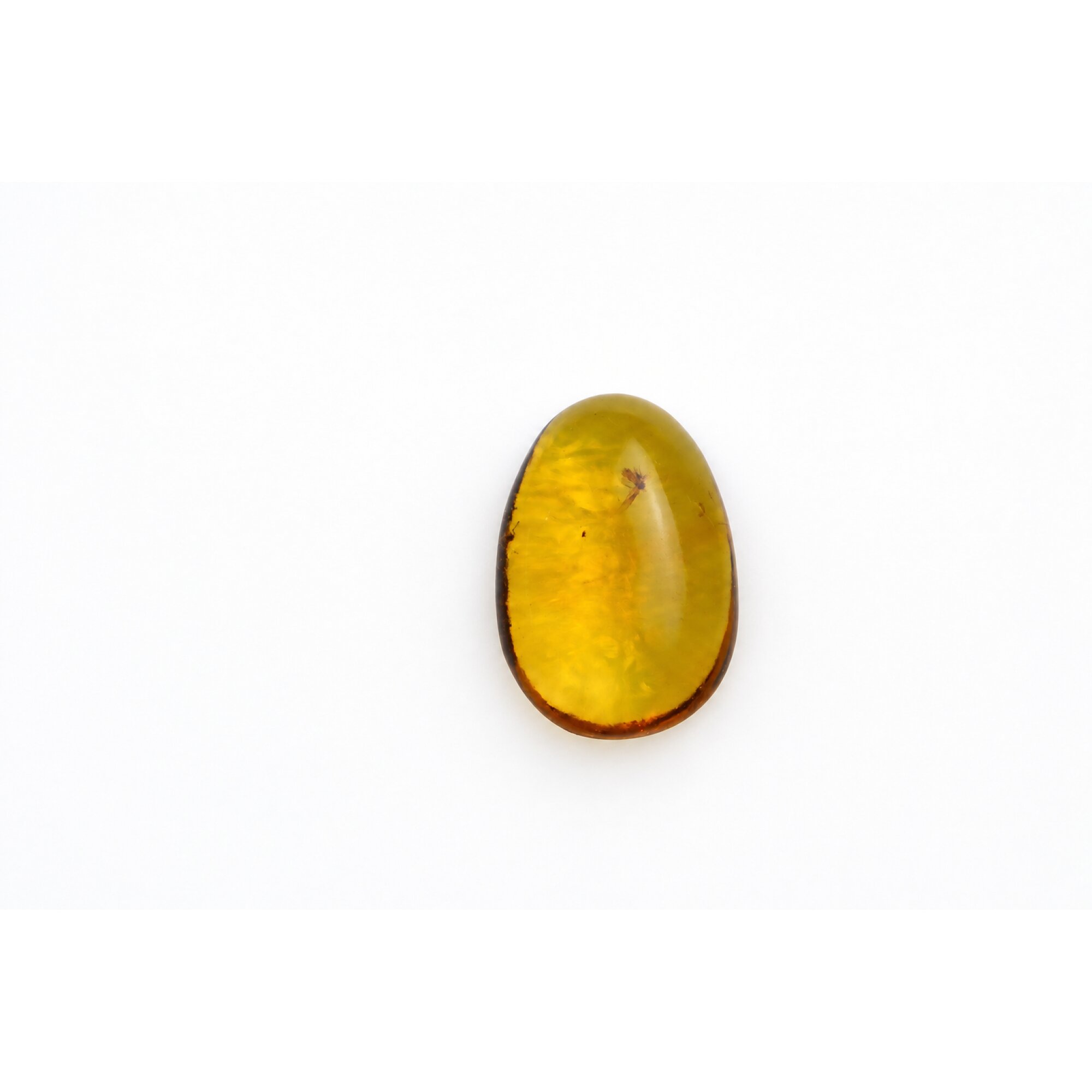 Real yellow Dominican amber small fly stone 26mm – photo 2